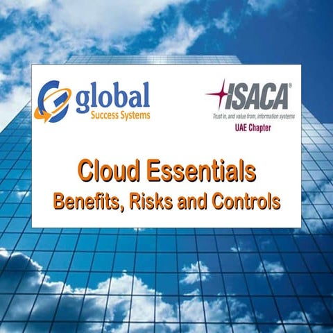 Cloud Essentials - ISACA CPE Meeting