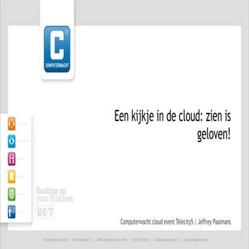 Cloud Event Telecity5 17 juli 2014