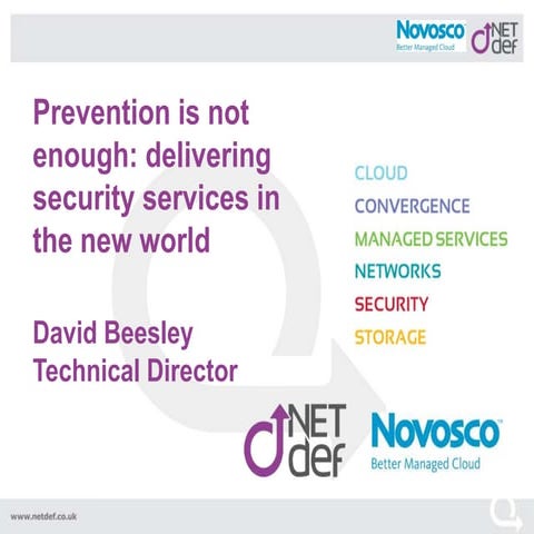 Prevention is not enough