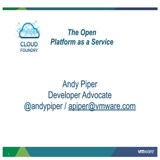 Cloud Foundry Introduction and Over...