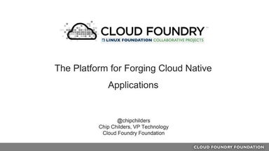 Cloud foundry: The Platform for Forging Cloud Native Applications