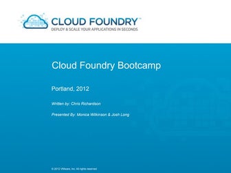 Cloud Foundry Bootcamp
