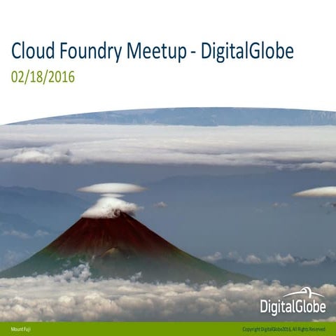 Denver Cloud Foundry Meetup - February 2016