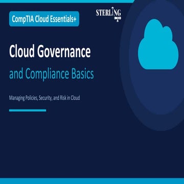 Cloud Governance and Compliance Basics | Cloud Essentials Certification ...