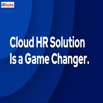 Cloud HR Solution Is a Game Changer. Know Why?