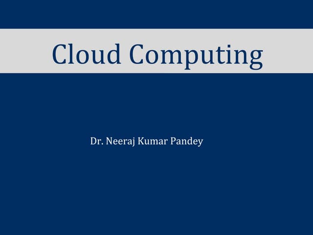 Cloud introduction