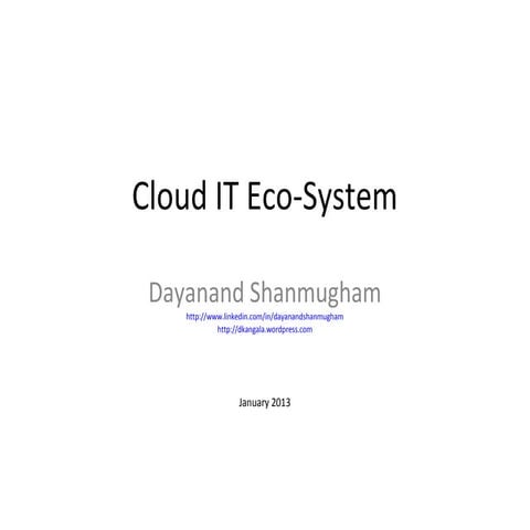 Cloud it eco system