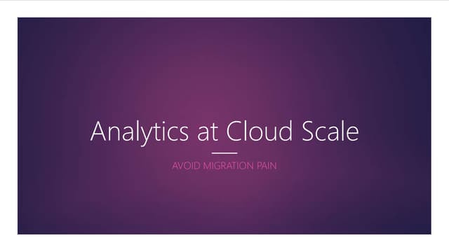 Cloud Migration journey