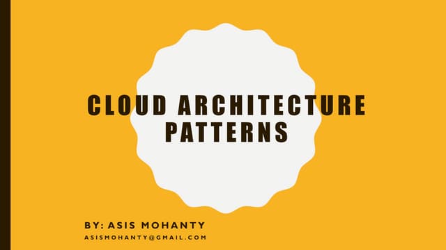 Cloud Lambda Architecture Patterns