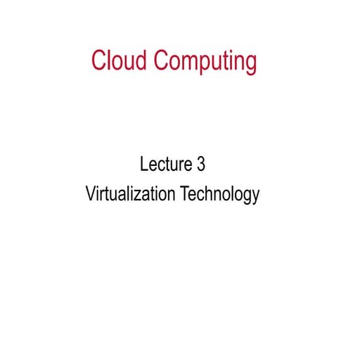 Virtual machines and their architecture | PPTX