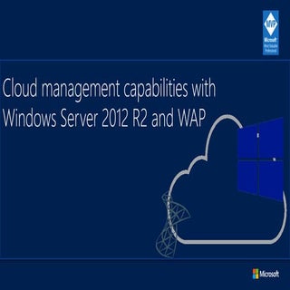 Cloud management capabilities with ...