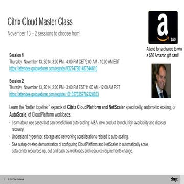 Citrix Cloud Master Class Nov. 13, 2014