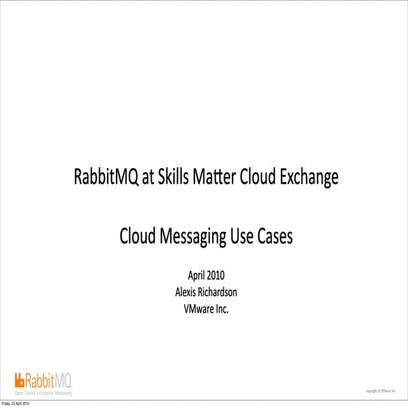 Use cases for cloud messaging 