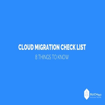 Cloud migration