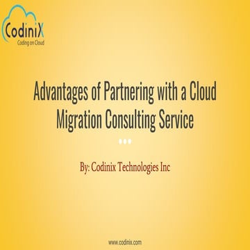 Advantages of partnering with a cloud migration consulting service 