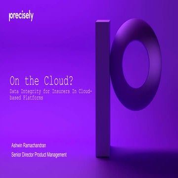 On the Cloud? Data Integrity for Insurers in Cloud-Based Platforms