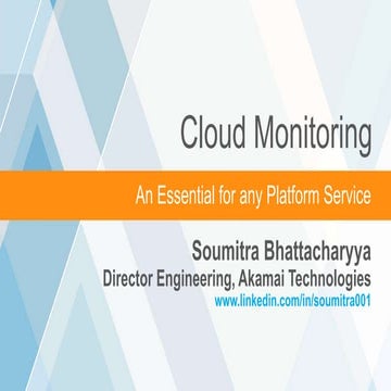 Cloud monitoring  - An essential Platform Service