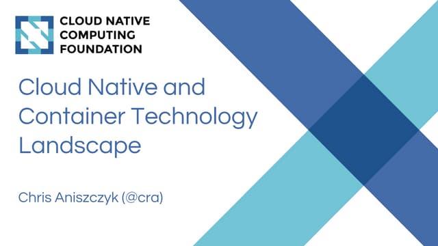 Cloud Native Landscape (CNCF and OCI)