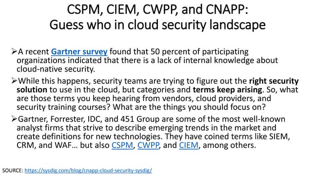 CLOUD NATIVE SECURITY