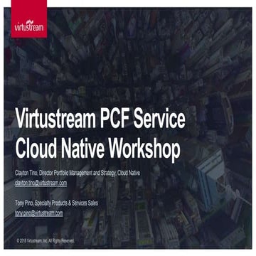 Cloud-Native Workshop New York- Virtustream