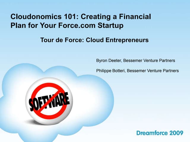 Cloudonomics 101 - Creating a Finan...