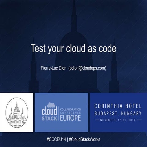 CloudOps CloudStack Budapest, 2014