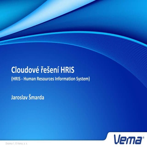 Cloudové řešení HRIS