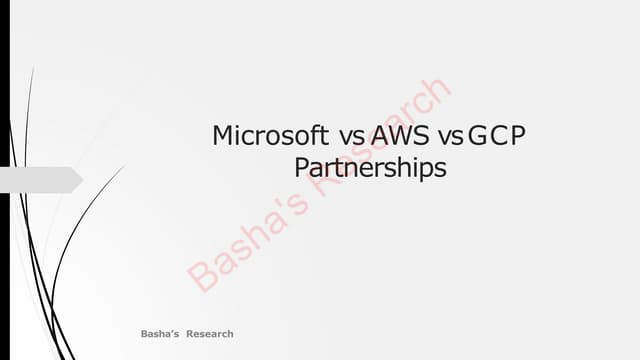 Quick comparison and guide for Cloud Partnerships: #AWS vs #Azure vs #GCP