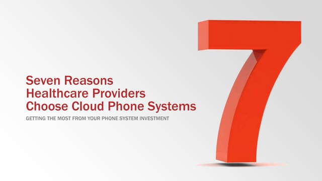 Cloud Phone Systems for Healthcare Providers