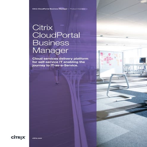 Cloud portal business manager product overview