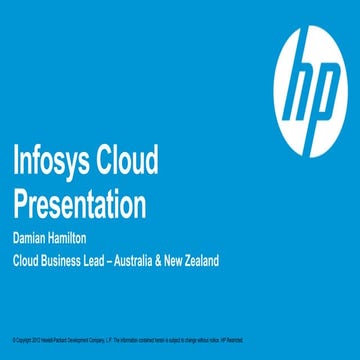 HP Cloud Business - Australia & New Zealand
