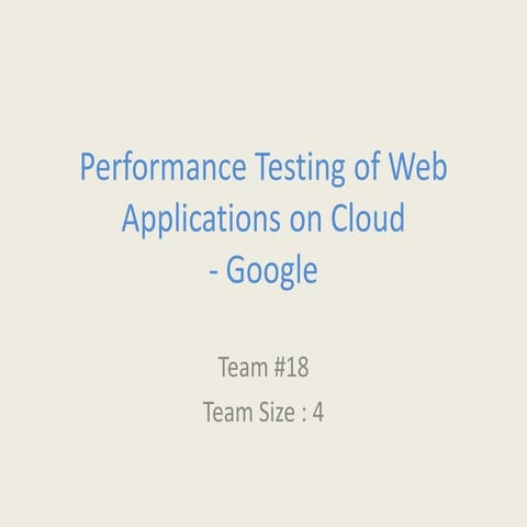 Performance Testing of Web Application on Cloud | PDF | Cloud Computing ...