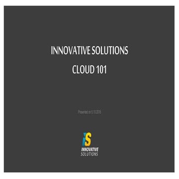 Cloud Presentation - 5/10/16