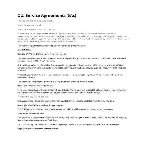 Cloud quiz question answer