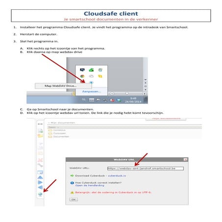 Cloudsafe client: handleiding