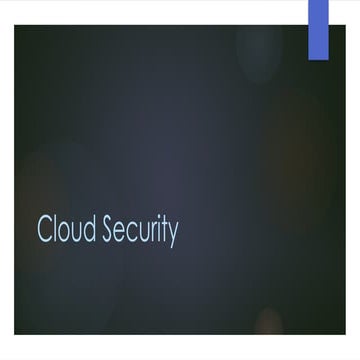 Cloud Security a Summary to enhance your security domain skill