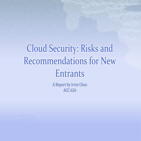 Cloud Computing Security Essentials for beginners | PPTX