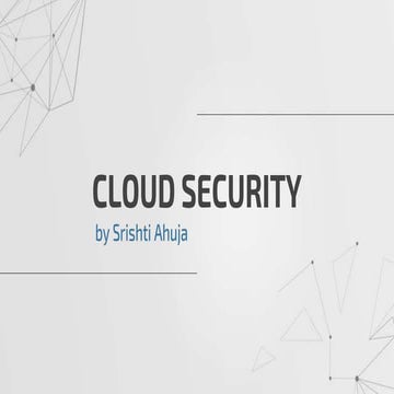 Cloud Security using NIST guidelines