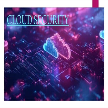 CLOUD SECURITY 117 presentation diploma ppt