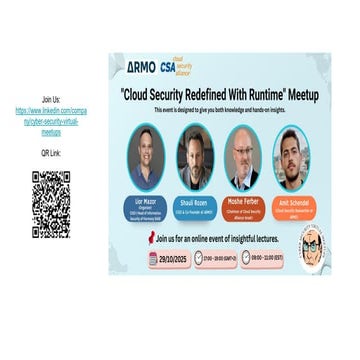 Cloud Security Redefined With Runtime Meetup 29102025