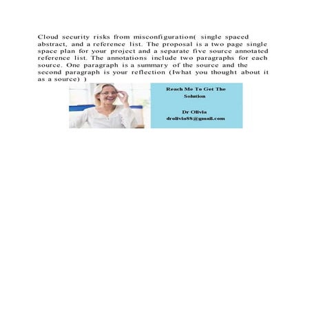 Cloud security risks from misconfiguration( single spaced abstract, | DOCX