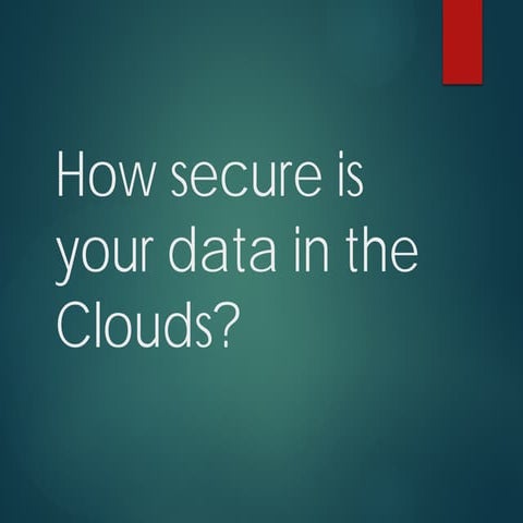 Cloud services and it security