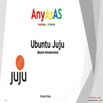 Cloud Side: Introduction about Ubuntu Juju