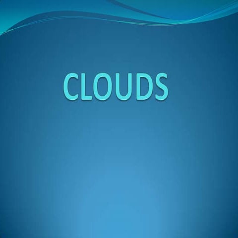Clouds lesson powerpoint