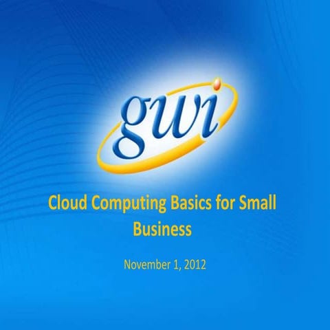 Cloud Computing Basics for Small Business