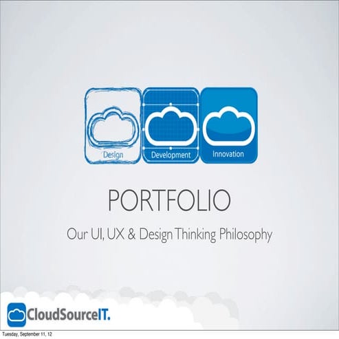 CloudsourceIT  UX and UI portfolio
