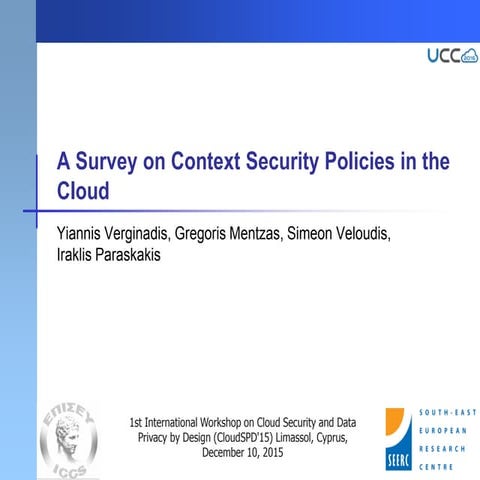 A Survey on Context Security Policies in the Cloud