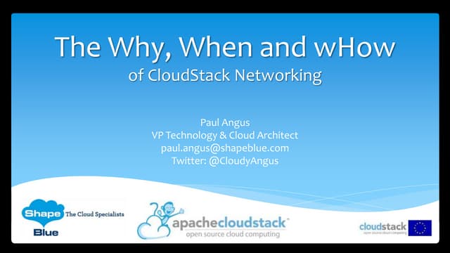 CloudStack networking
