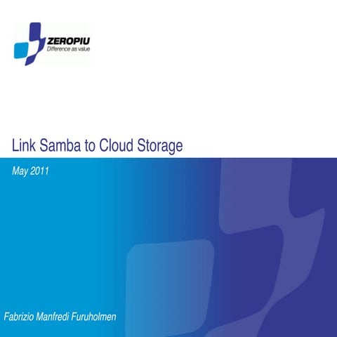 Link Samba to Cloud Storage