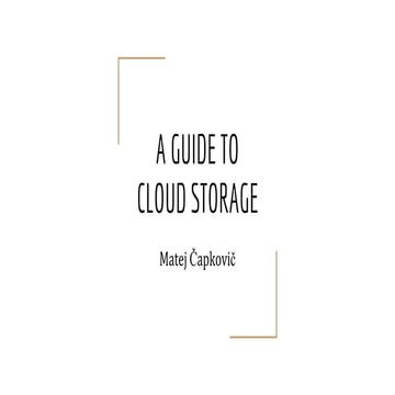Cloud storage